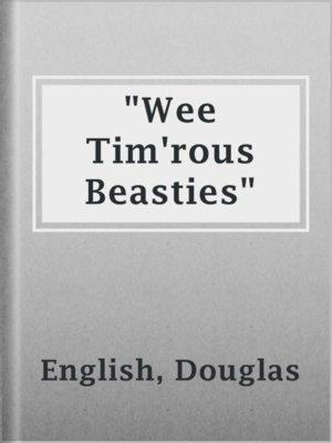 cover image of "Wee Tim'rous Beasties"